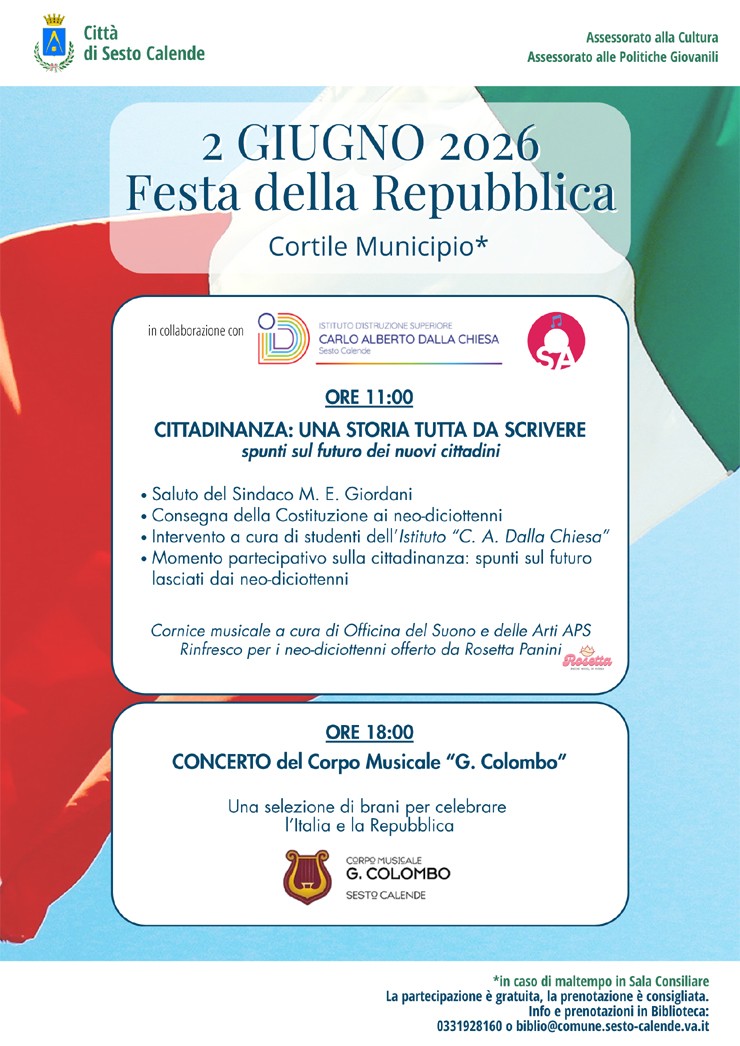 2 GIUGNO 26 2 GIUGNO 26