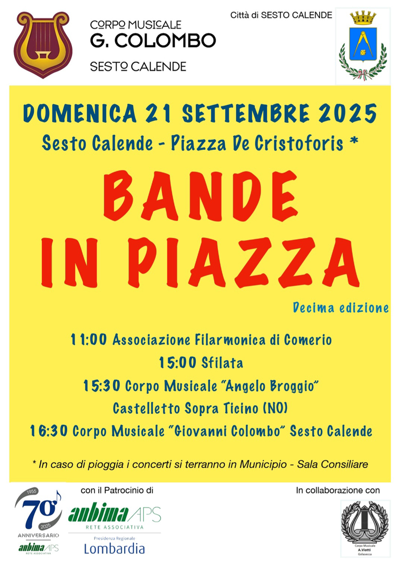 Bande in piazza 2025