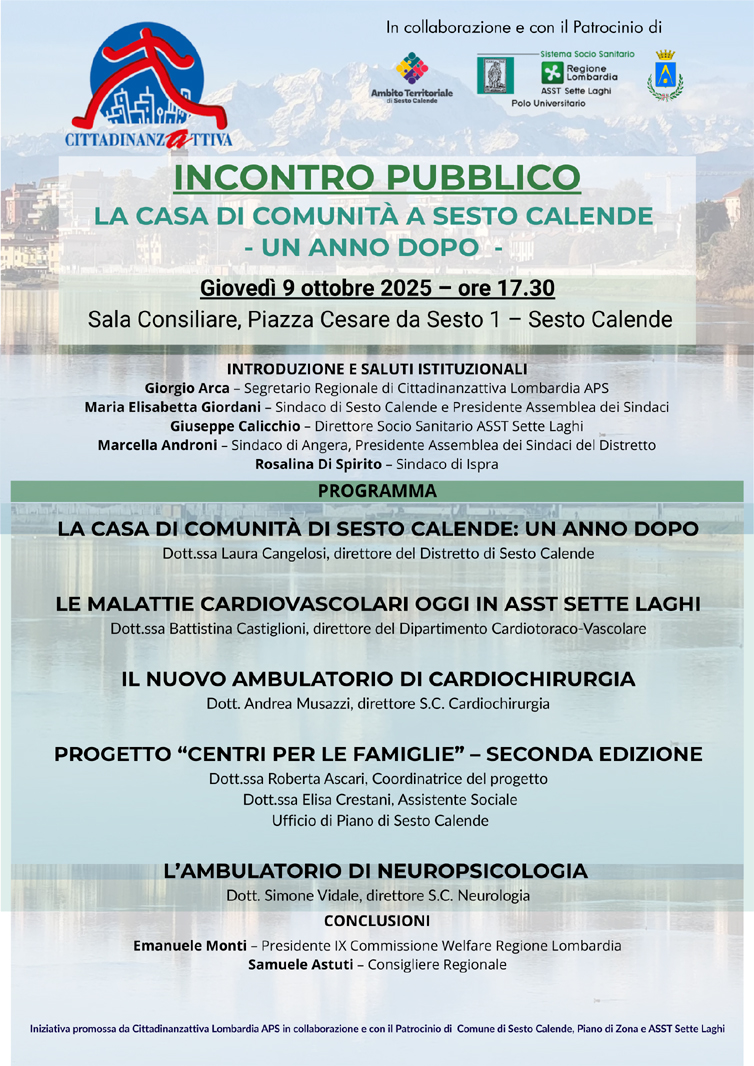 Casa comunità un anno dopo