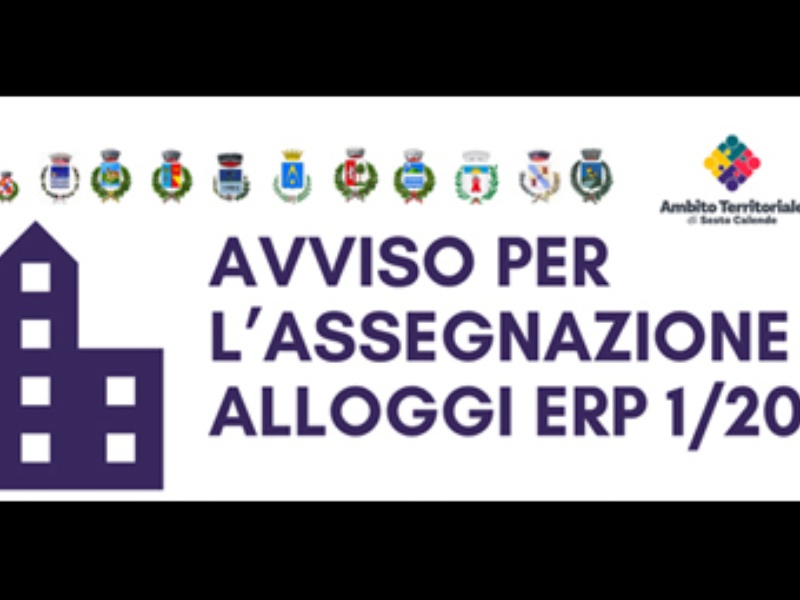 Avviso Pubblico per l’assegnazione di alloggi ERP 1/2026