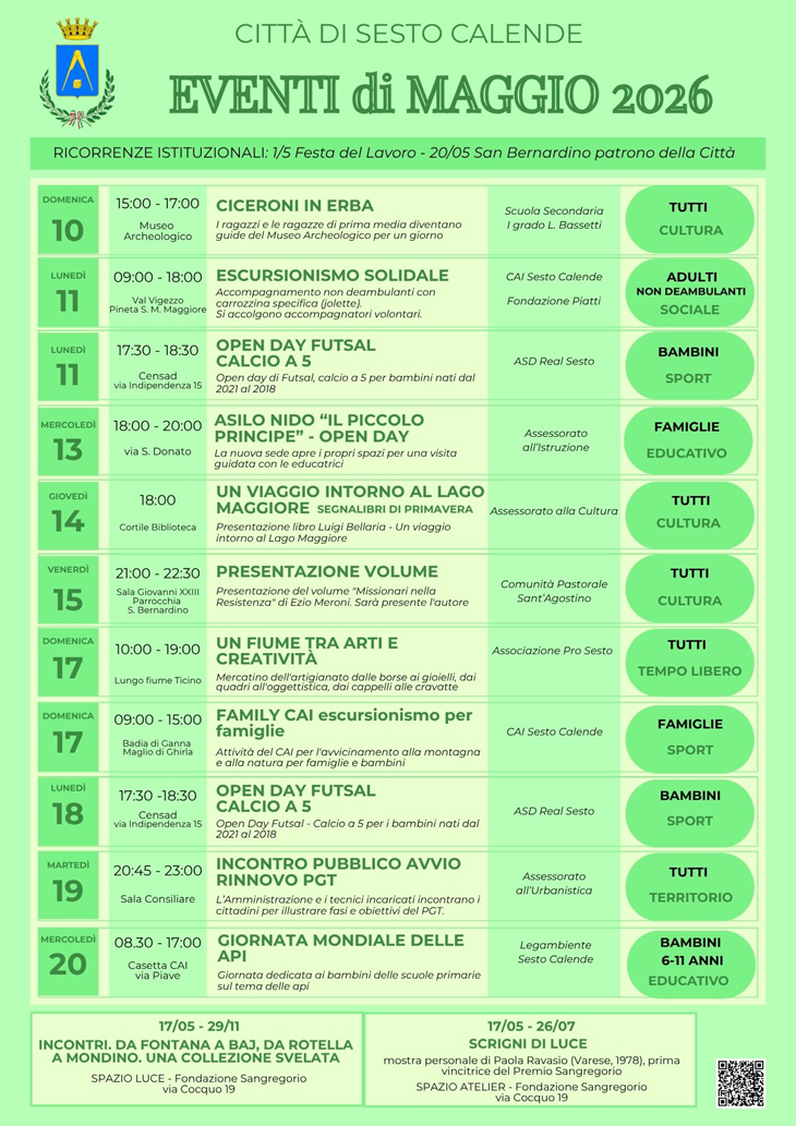 Eventi - Maggio 2026-2
