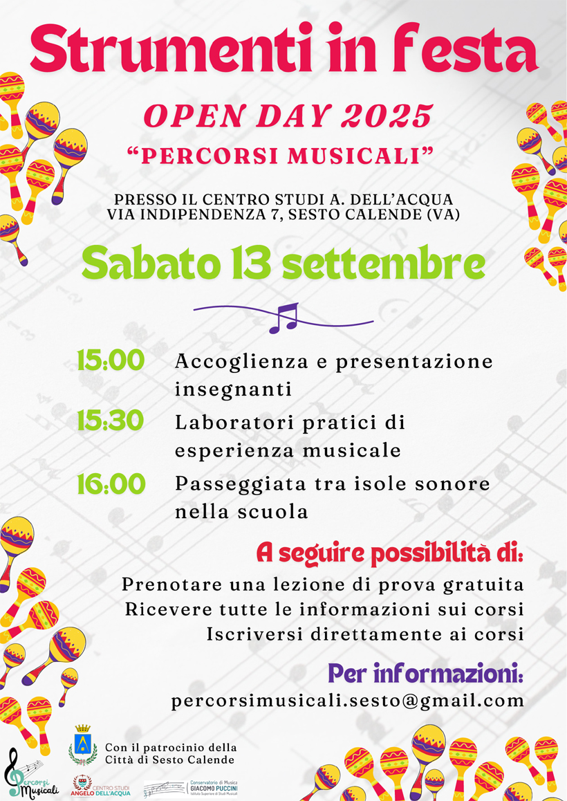 strumenti in festa